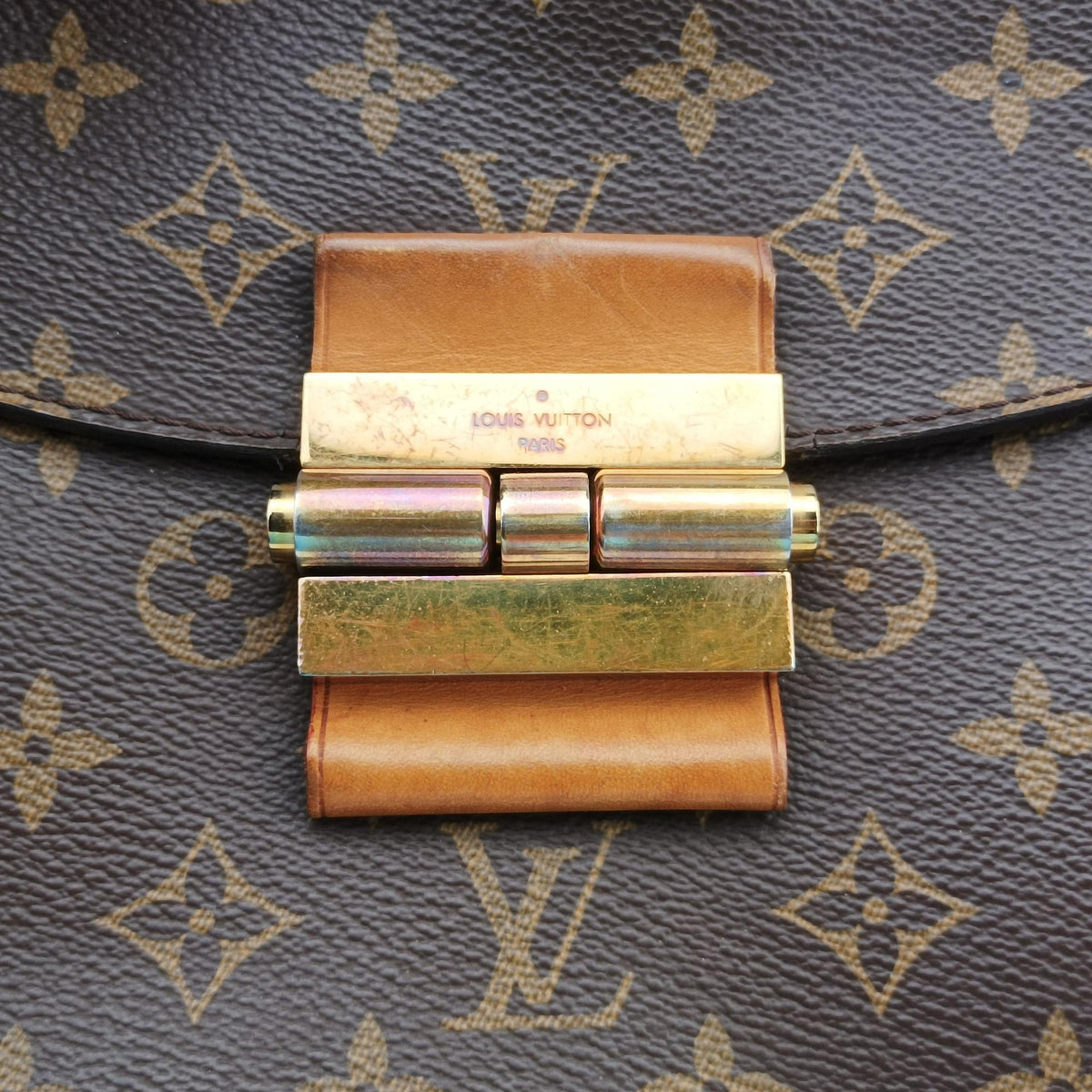 OLYMPE brown×AURORE Monogram Canvas×calf leather M40816 SP0174オランプ モノグラム/ブラウン×オロール モノグラムキャンバス×カーフレザー M40816 SP0174