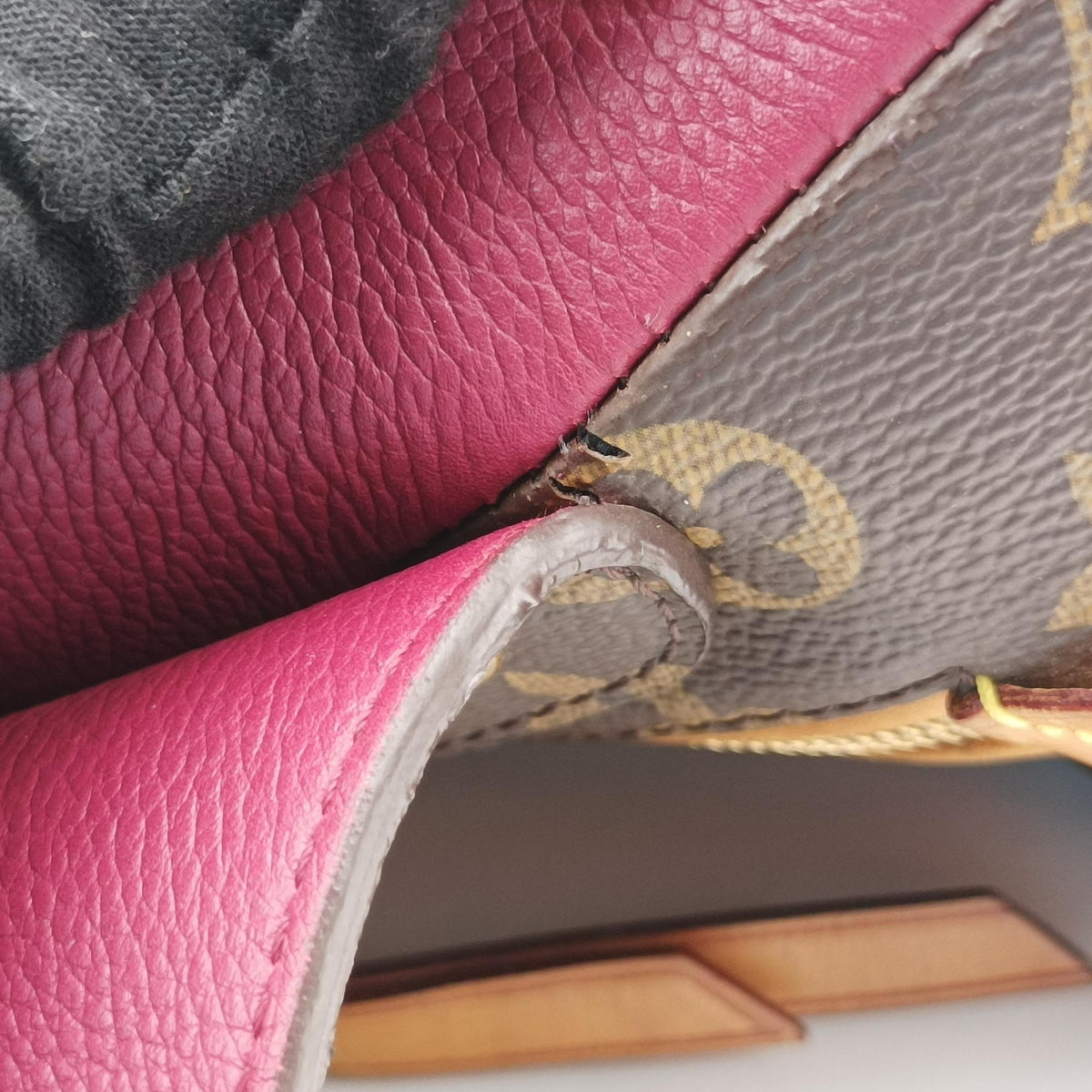 OLYMPE brown×AURORE Monogram Canvas×calf leather M40816 SP0174オランプ モノグラム/ブラウン×オロール モノグラムキャンバス×カーフレザー M40816 SP0174