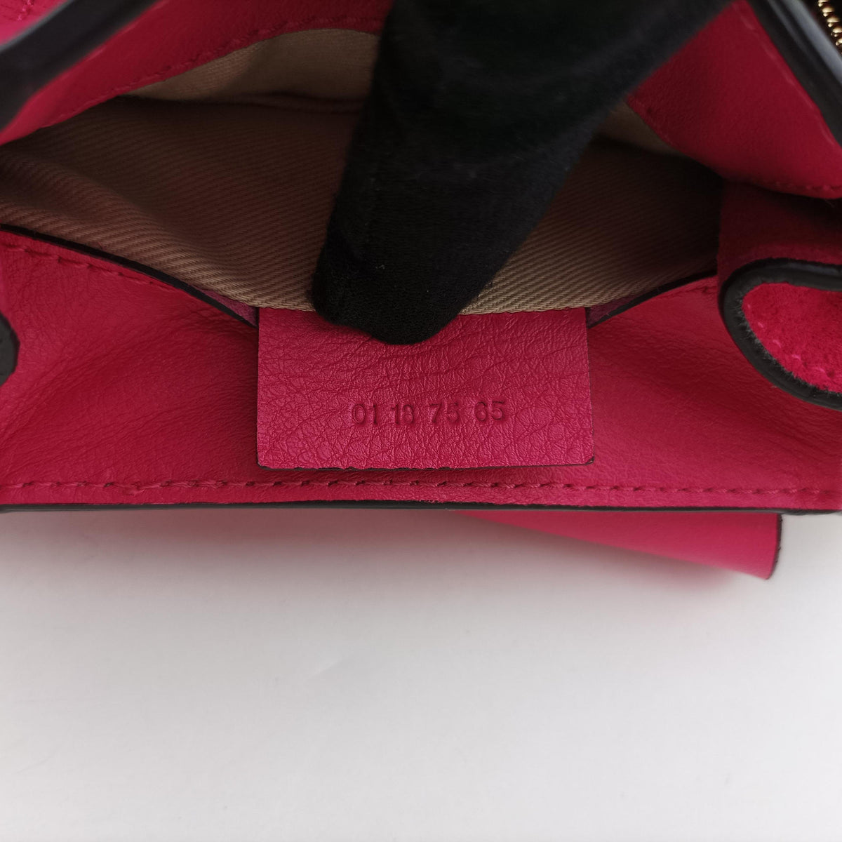FAYE mini Rose Leather × suede 01 18 75 65フェイ ミニ ローズ レッド レザー×スエード 01 18 75 65