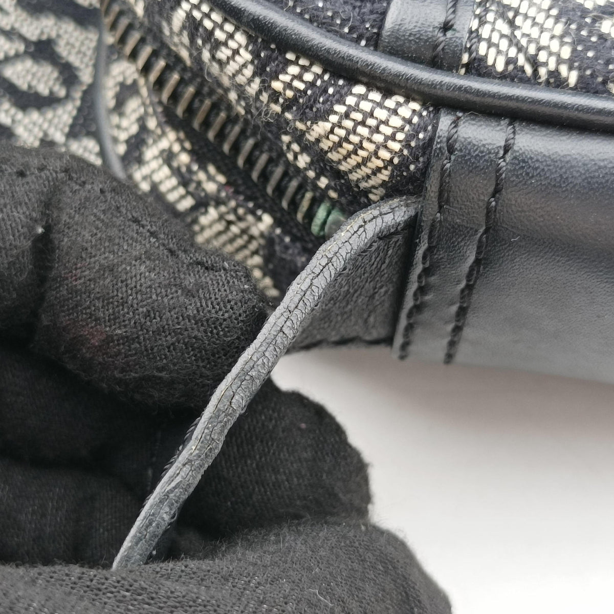 Trotter Black Jacquard×Leather 02RU 0043ロッター ブラック ジャガード×レザー 02RU 0043