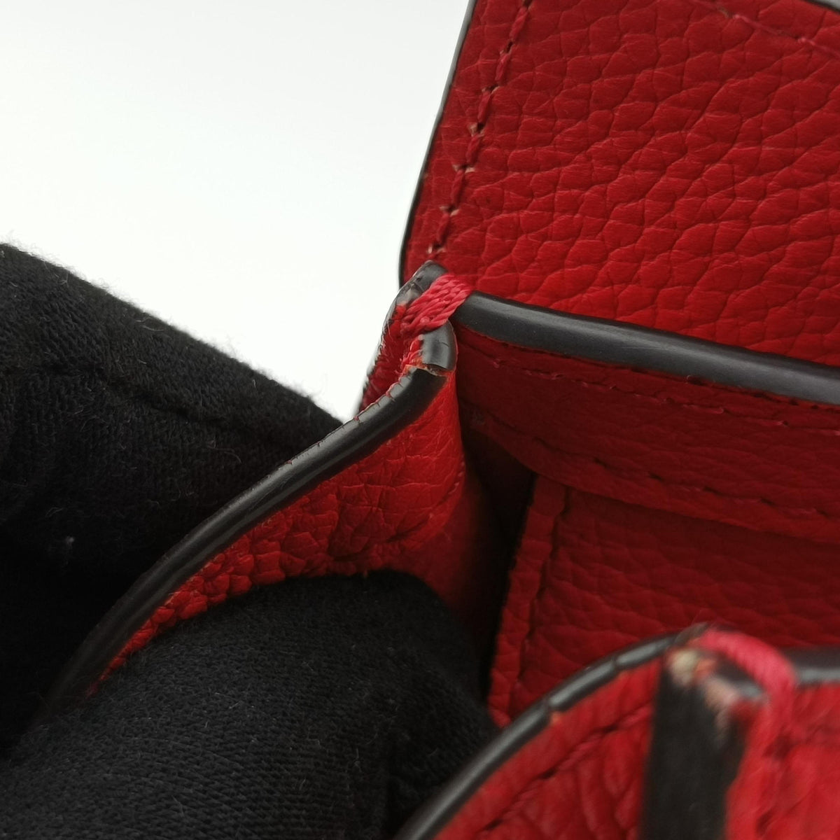 luggage nano shopper Red Leather S-SA-0191 S-MM-1111ラゲージナノショッパー レッド レザー S-SA-0191 S-MM-1111