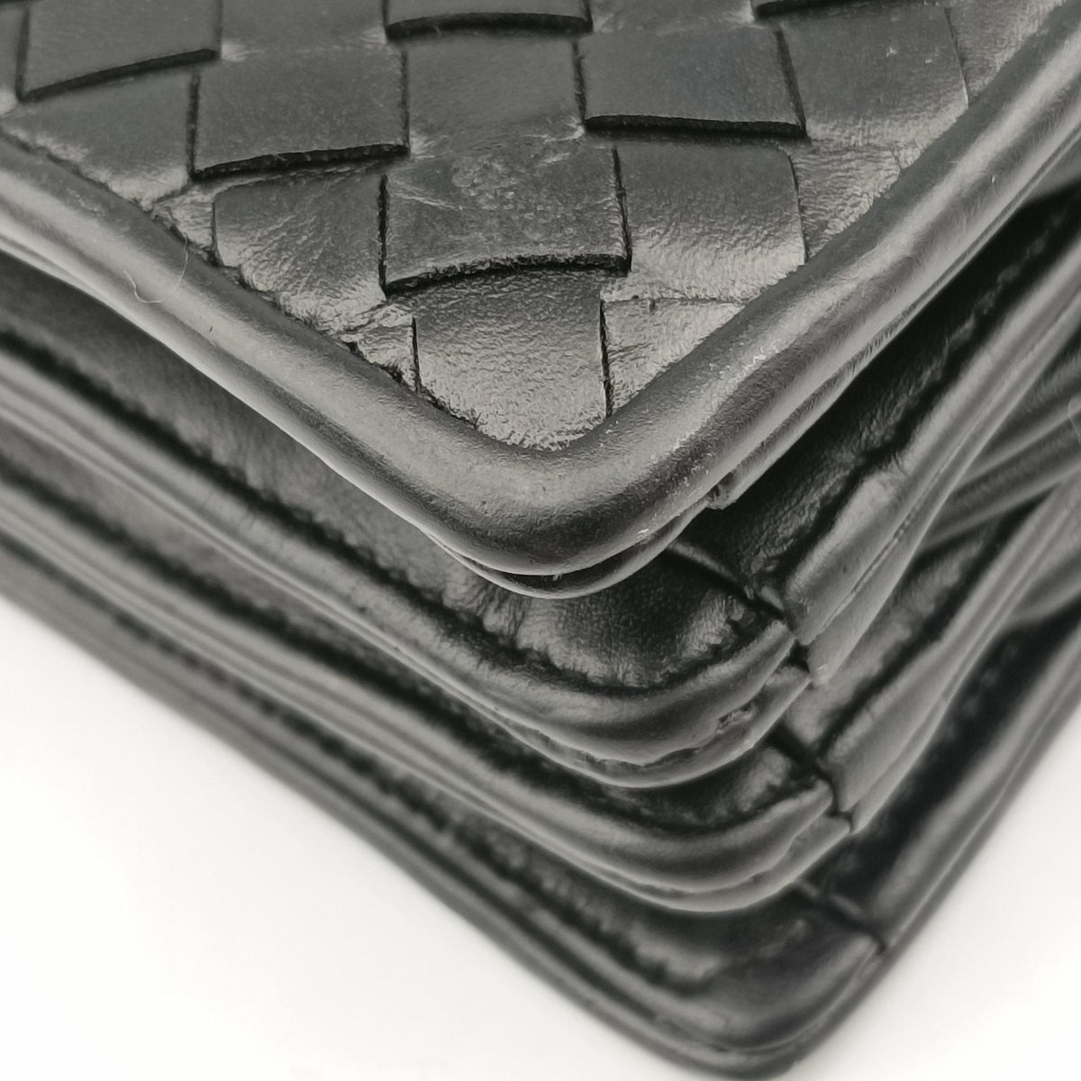 Intrecciato Black lambskin B03115746Xイントレチャート ブラック ラムスキン B03115746X