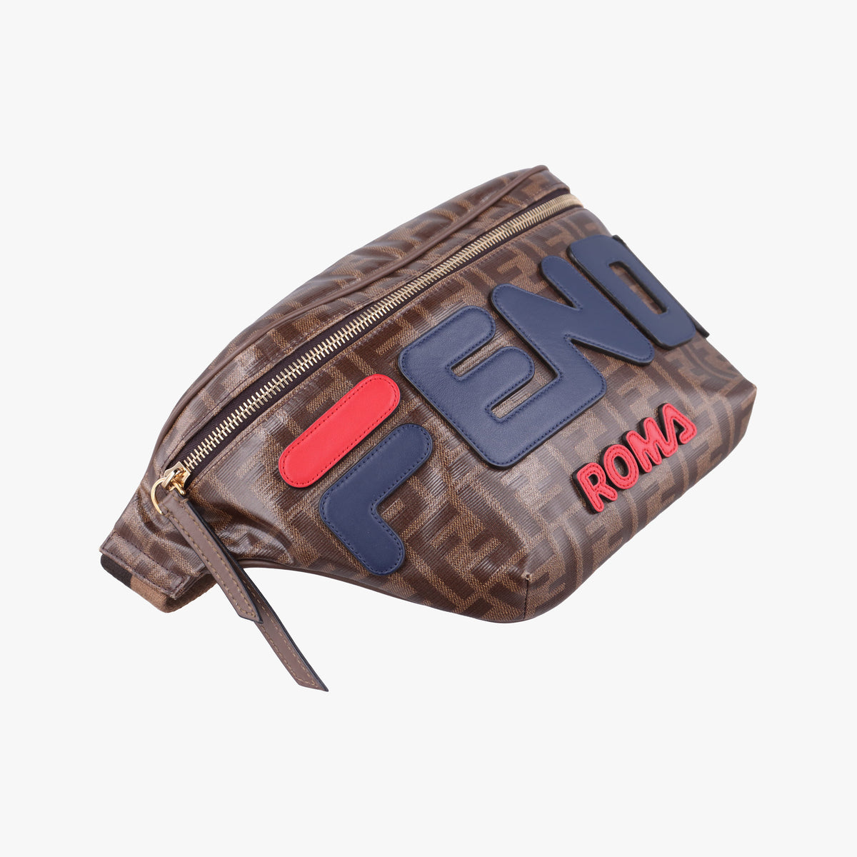 Fila Collaboration Zucca Pattern Logomania Brown PVC coated canvas 7VA434 7VA434 A5N7 198-8241ズッカ柄 ダイアゴナル FILAコラボ ブラウン PVCコーティングキャンバス 7VA434 7VA434 A5N7 198-8241