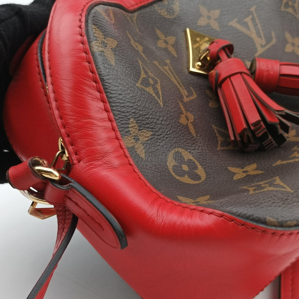 SAINTONGE brown×COQUELICOT Monogram Canvas×calf leather M43556 AH3178サントンジュ モノグラム/ブラウン×コクリコ モノグラムキャンバス×カーフレザー M43556 AH3178