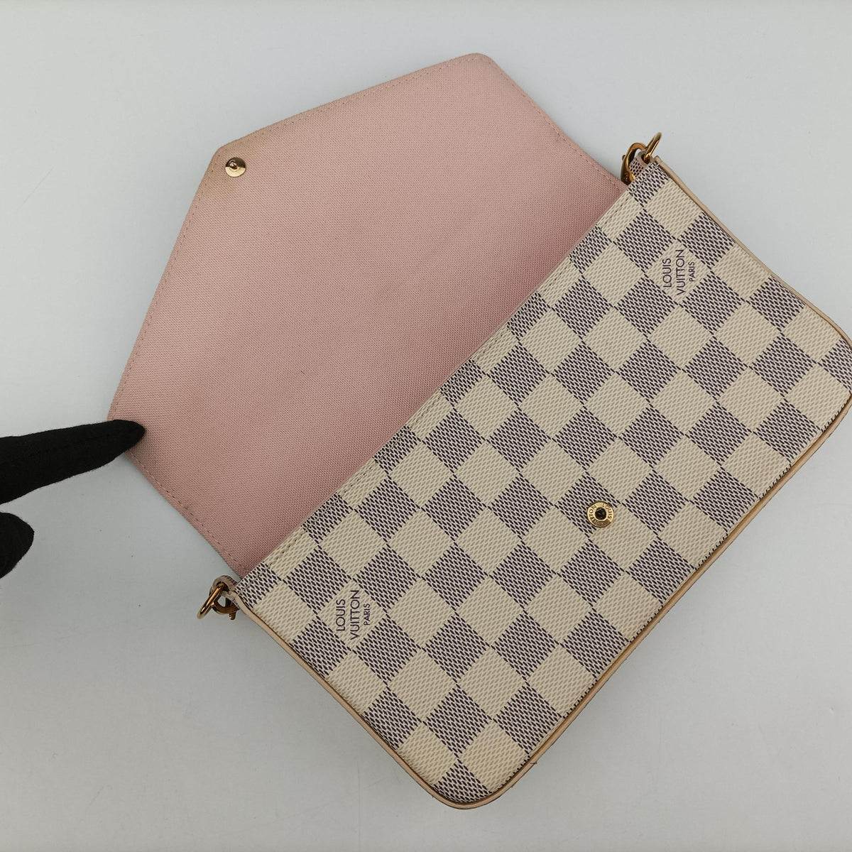 Pochette Felicie AZUR Damier Canvas N63106 MI3169 IC Chipポシェットフェリシー アズール ダミエキャンバス N63106 MI3169 ICチップ