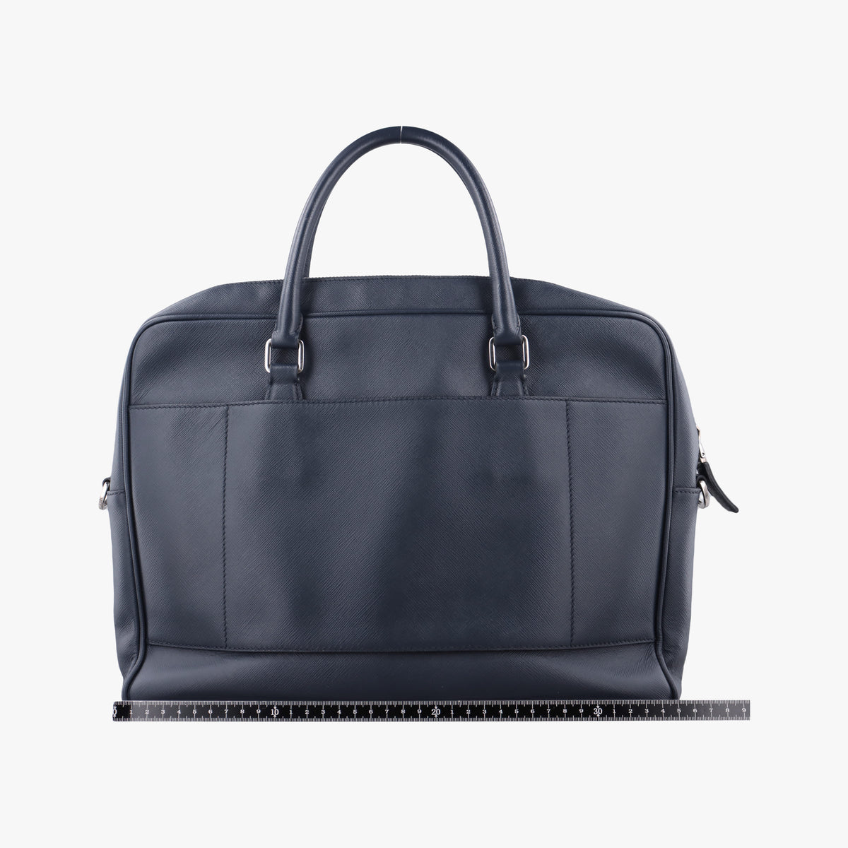Business Briefcase Navy SAFFIANO Leather 2VE011 31/H 208ビジネス ブリーフケース ネービー サフィアーノレザー 2VE011 31/H 208