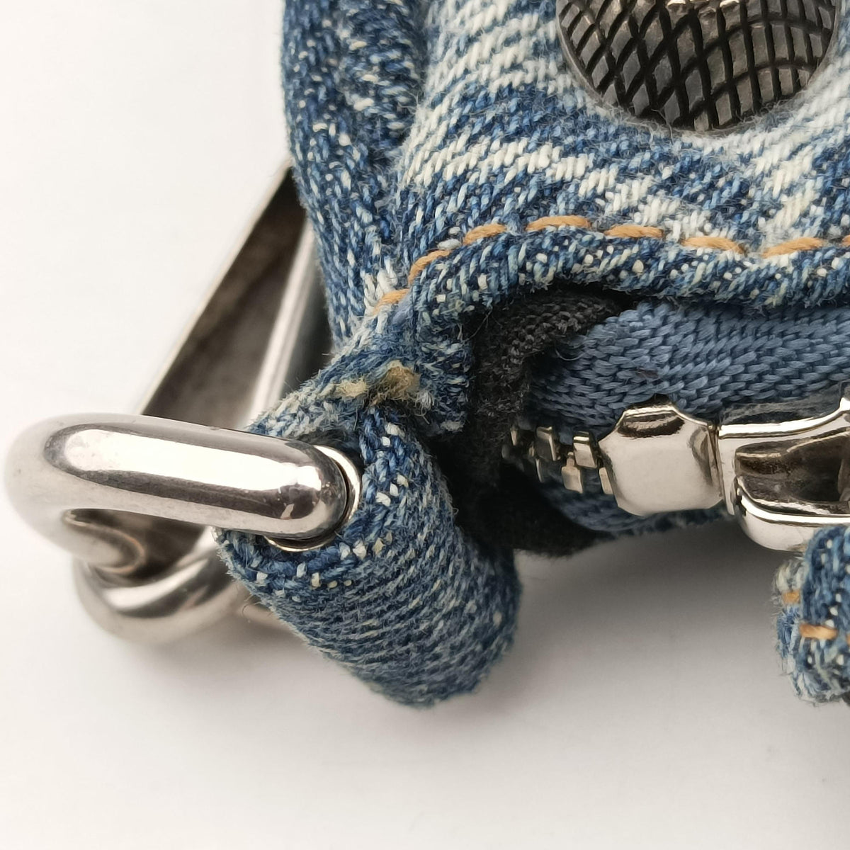 Le Cagole mini Blue denim 695814.4716.P.584046ル カゴール ミニ ブルー デニム 695814.4716.P.584046