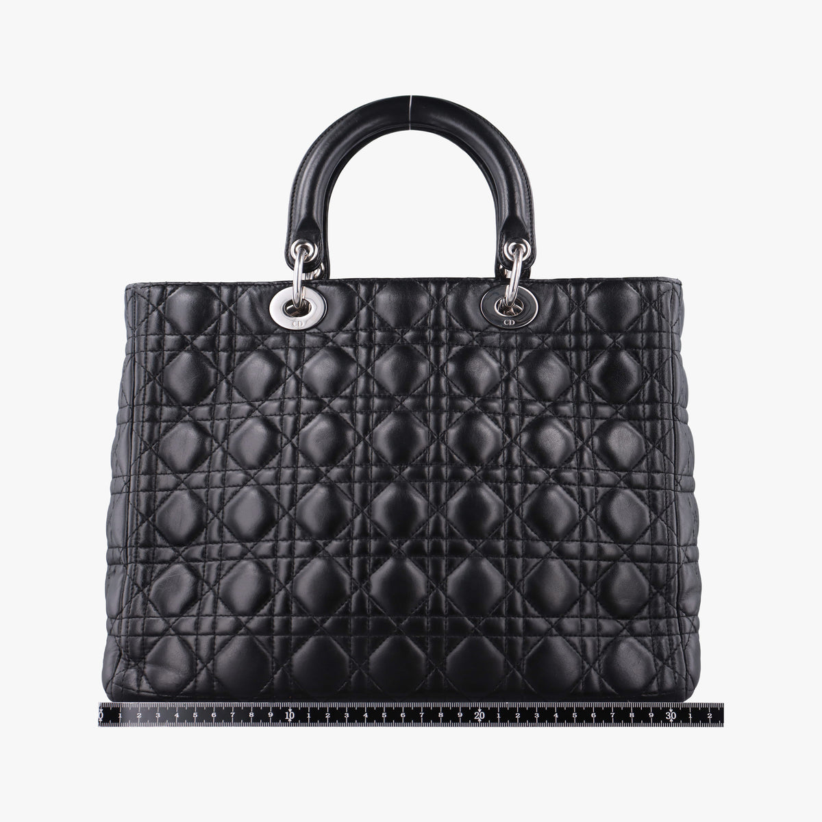 Lady Dior Black lambskin 01-MA-1110レディディオール ブラック ラムスキン 01-MA-1110