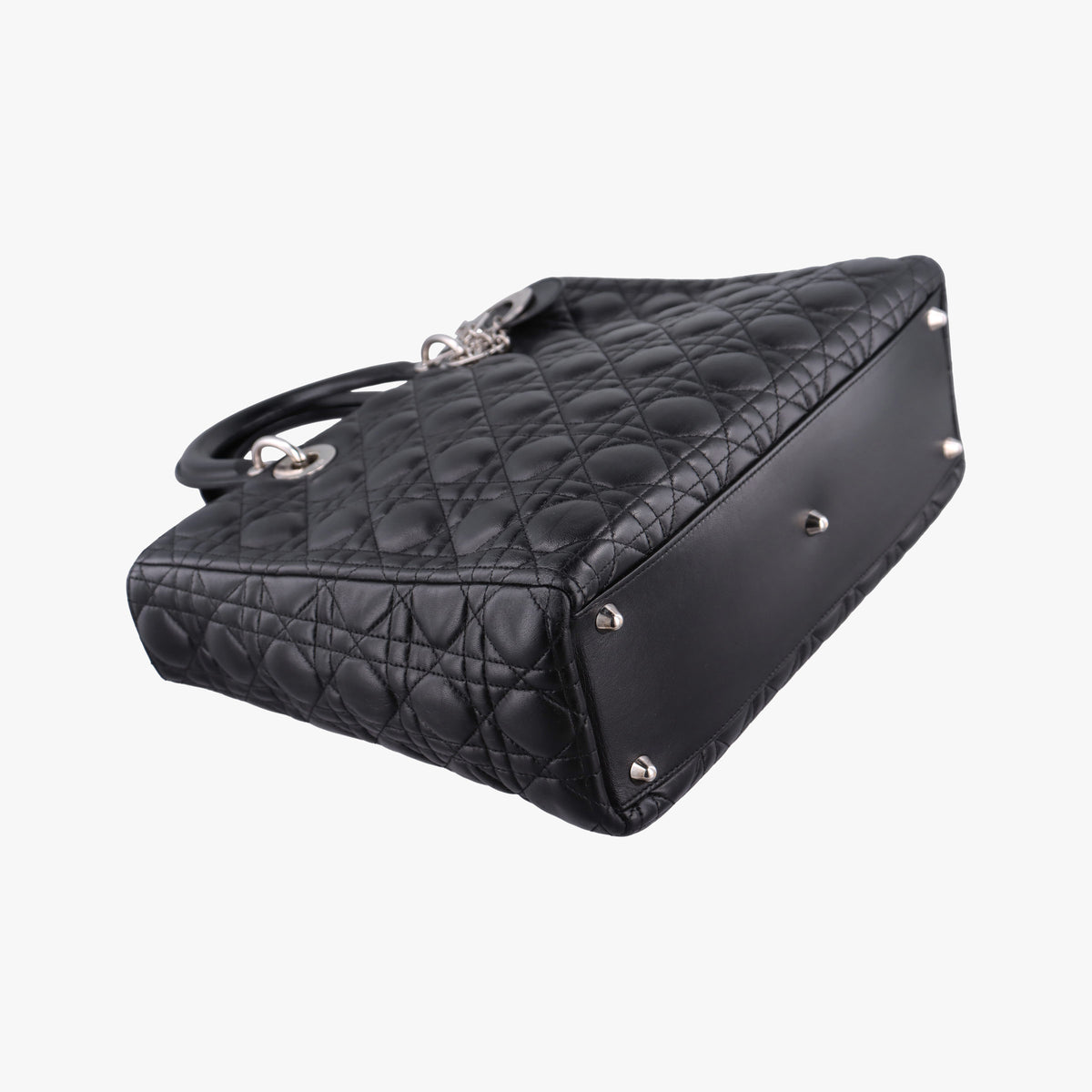 Lady Dior Black lambskin 01-MA-1110レディディオール ブラック ラムスキン 01-MA-1110