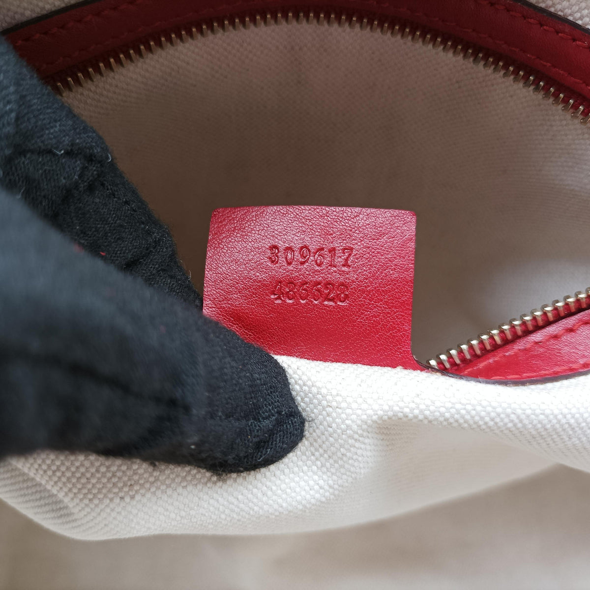 Microguccissima Red Patent Leather 309617 C014370431マイクログッチシマ レッド パテント 309617 C014370431