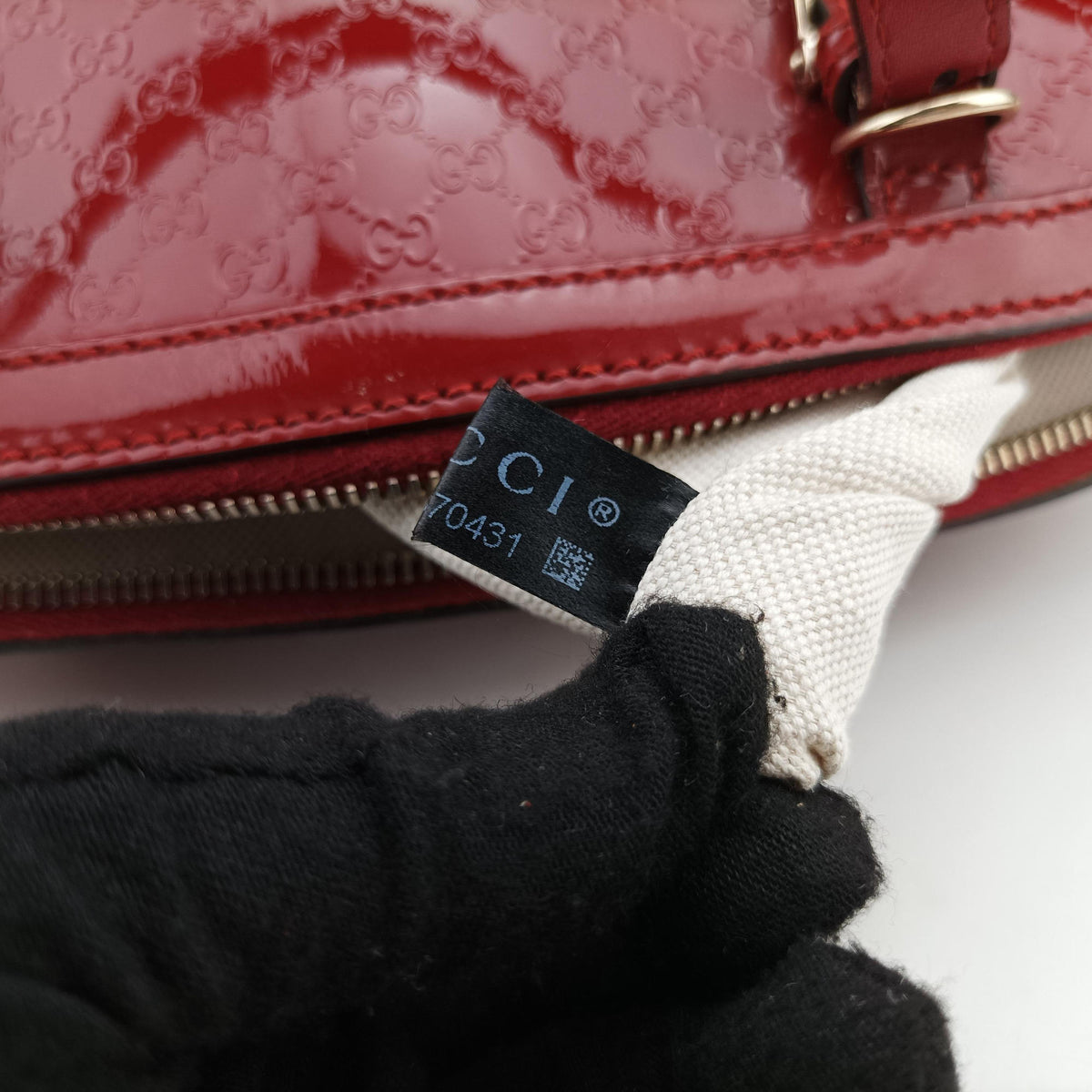 Microguccissima Red Patent Leather 309617 C014370431マイクログッチシマ レッド パテント 309617 C014370431