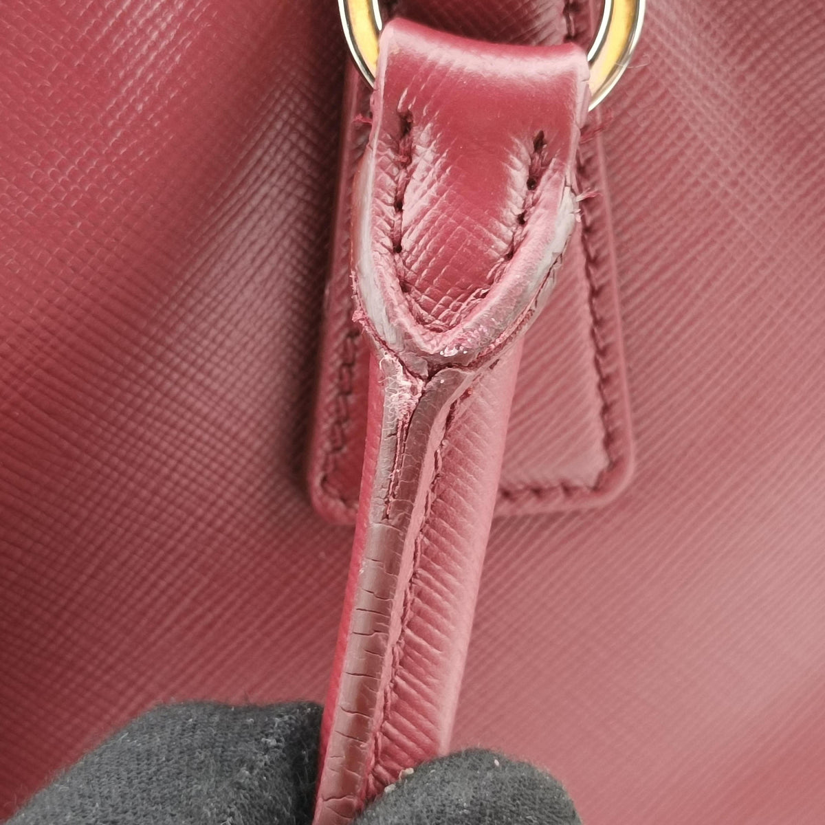 Galleria Burgundy SAFFIANO Leather BN1874 180/Bガレリア ワインレッド サフィアーノレザー BN1874 180/B