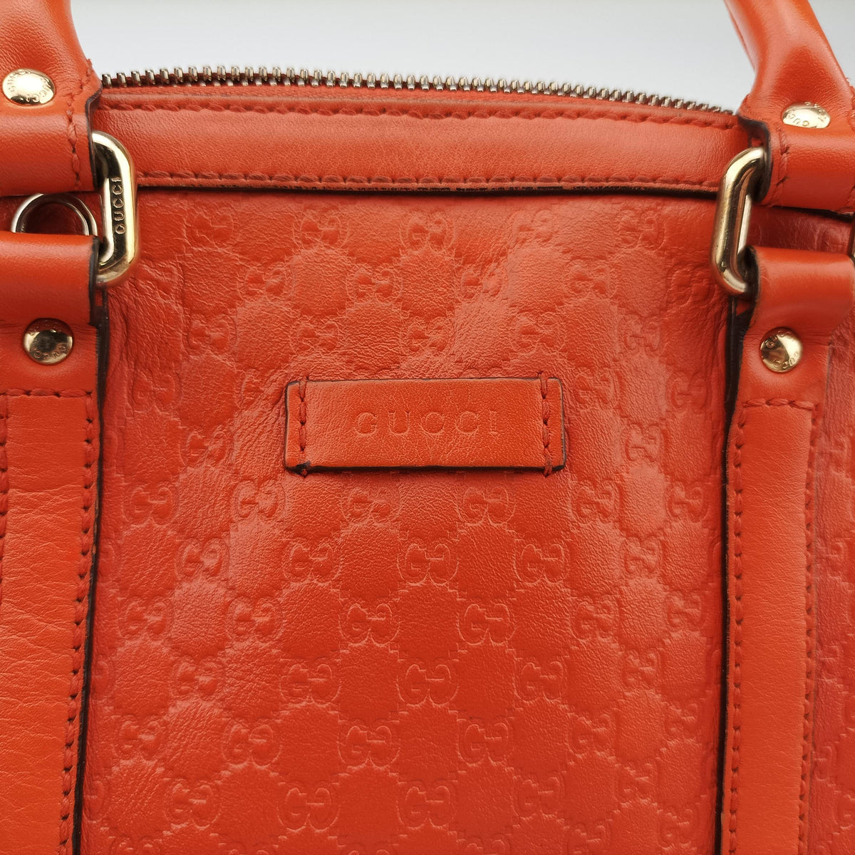 Microguccissima Orange Leather 449654 I022311017マイクログッチシマ オレンジ レザー 449654 I022311017