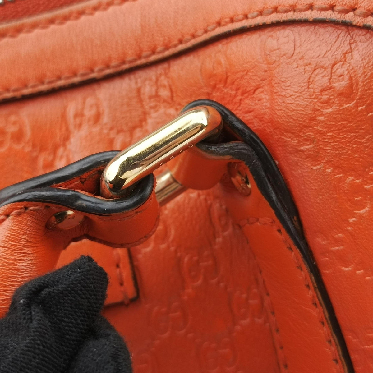 Microguccissima Orange Leather 449654 I022311017マイクログッチシマ オレンジ レザー 449654 I022311017