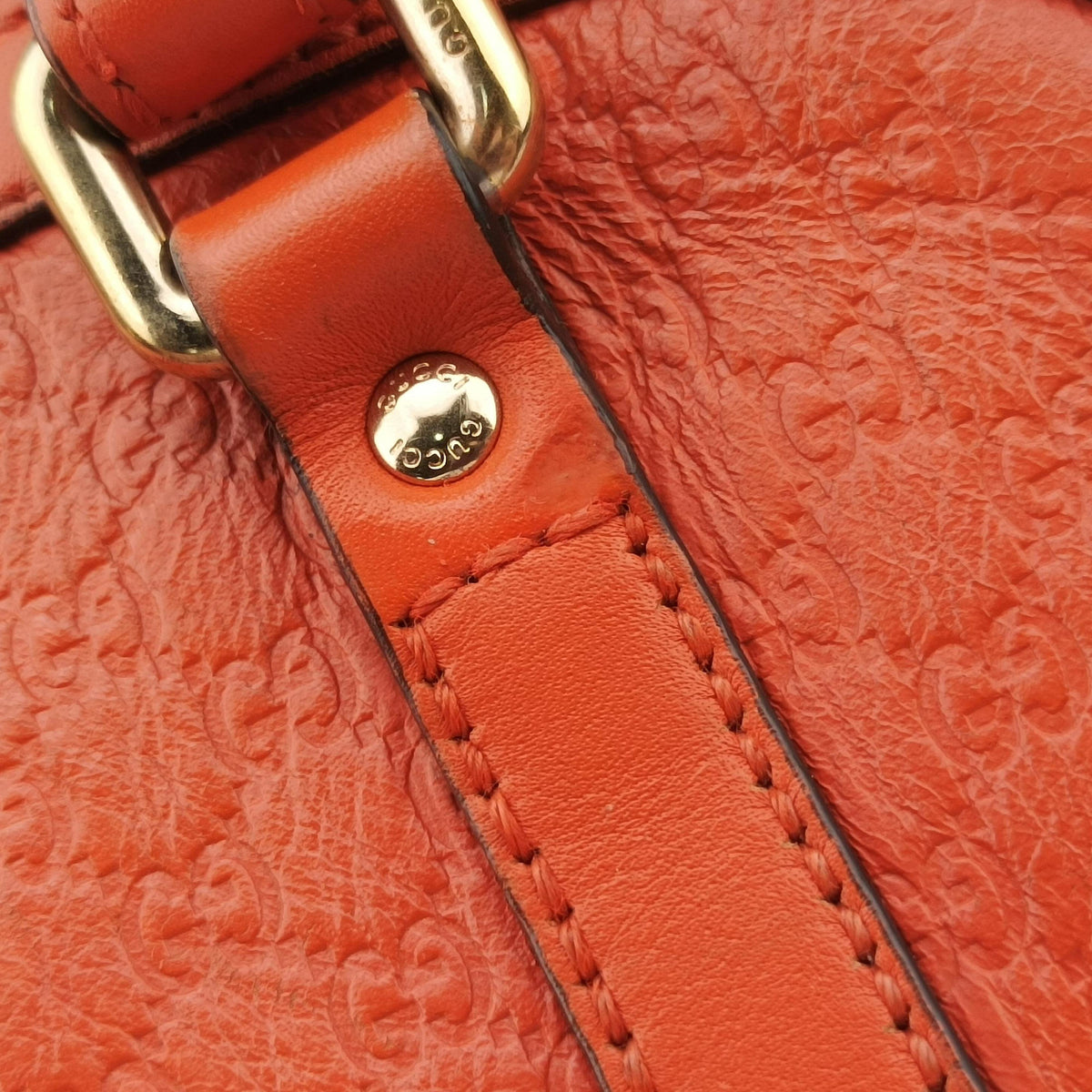Microguccissima Orange Leather 449654 I022311017マイクログッチシマ オレンジ レザー 449654 I022311017