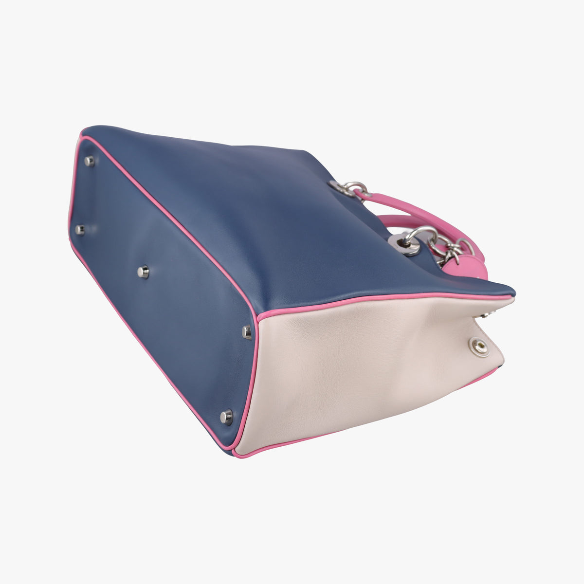 Diorissimo Navy×Pink Leather 09-MA-1104ディオリッシモ ネイビー×ピンク レザー 09-MA-1104