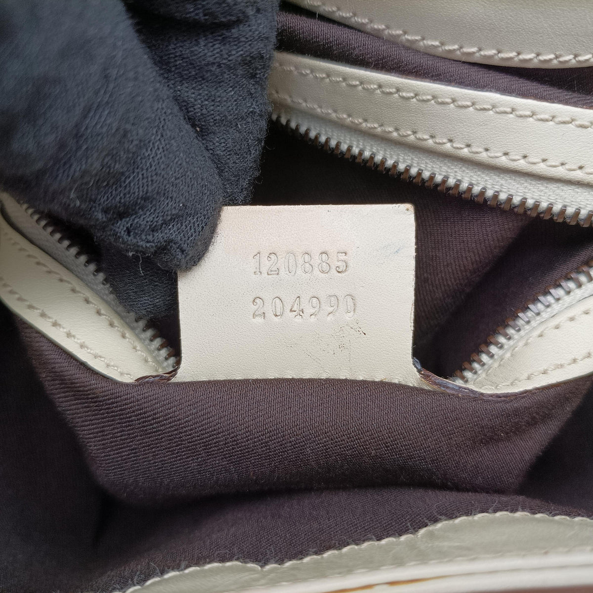 Piston Lock Jackie Hobo White Leather×canvas 120885 ニュージャッキー ホワイト レザー×キャンバス 120885