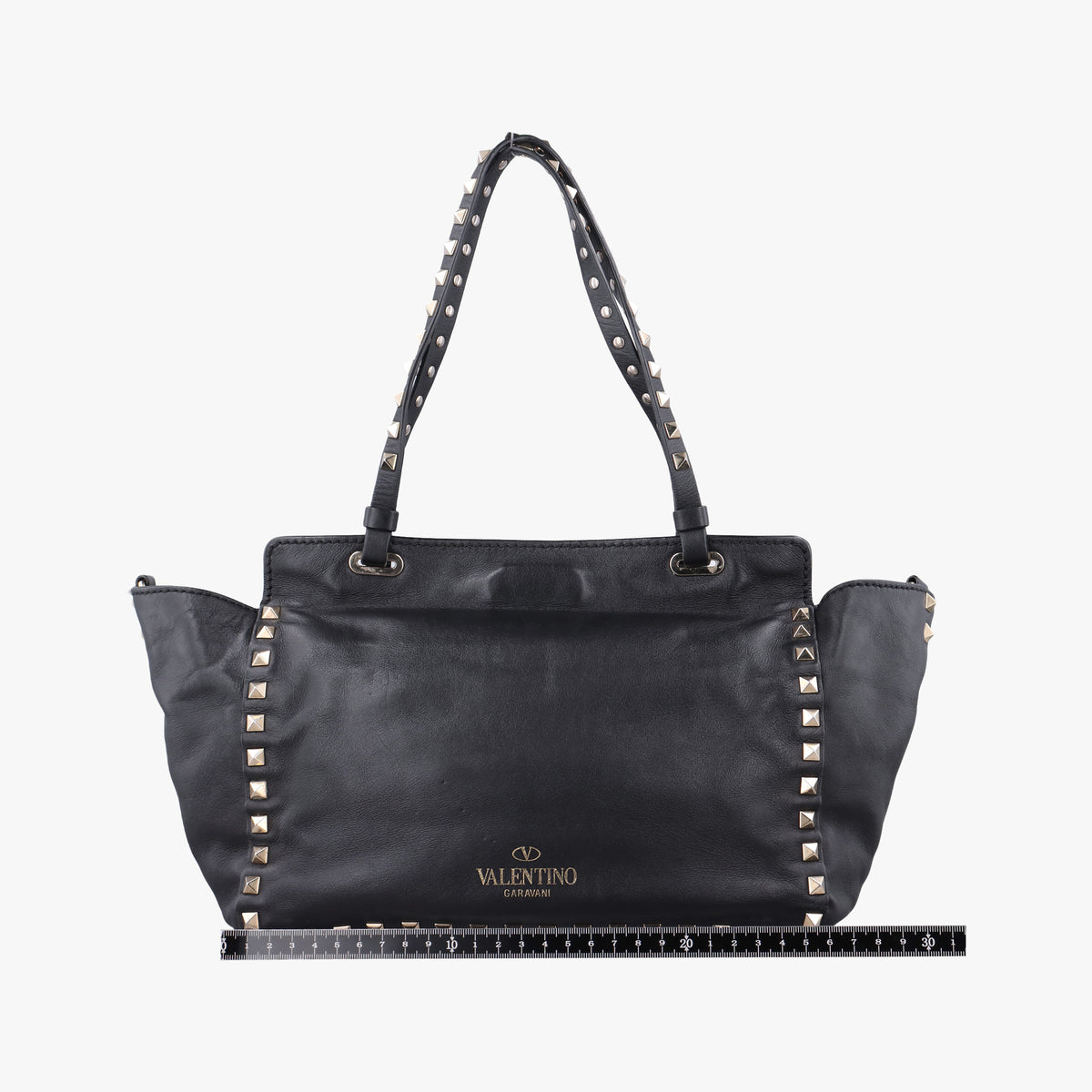 Rockstud Black Leather Lot number unknownロックスタッズ ブラック レザー 製番不明