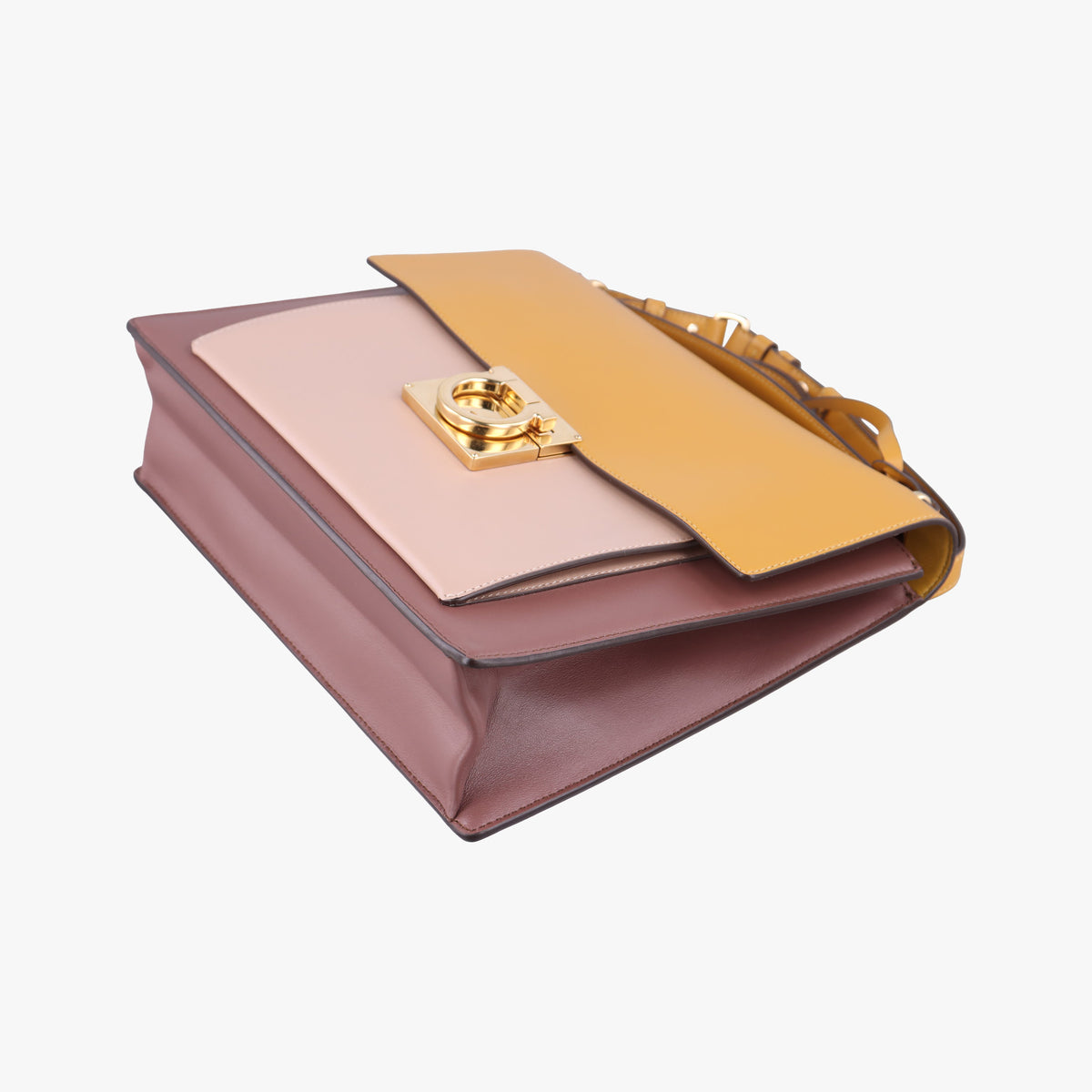 Marisol Brown×Beige ×Yellow Leather DY-21 F576マリソル ブラウン×ベージュ×イエロー レザー DY-21 F576