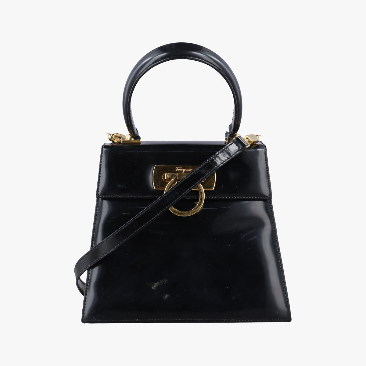 Gancini Black Patent BX-212193ガンチーニ ブラック パテント BX-212193