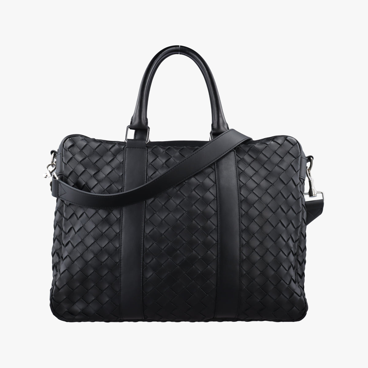 Intrecciato Business Black Lambskin 651580 P01530460Fイントレチャート ビジネス ブラック ラムスキン 651580 P01530460F