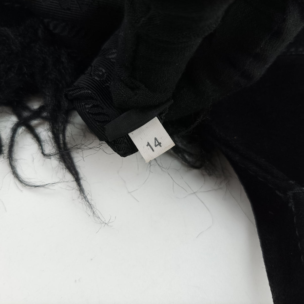 Canapa Black Suede x Fur 14カナパ ブラック スエードxファー 14
