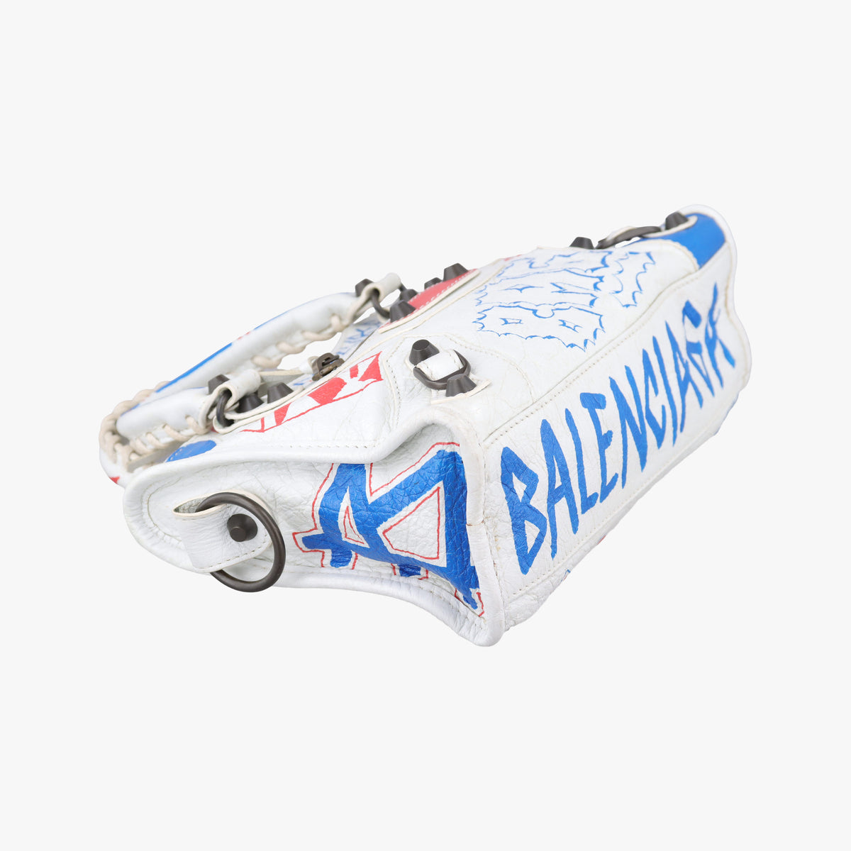 Classic Mini City Graffiti White×Multicolor Arena Lambskin 300295 300295.9060.Y.528147クラシック ミニ シティ グラフィティ ホワイト×マルチカラー アリーナ ラムスキン 300295 300295.9060.Y.528147