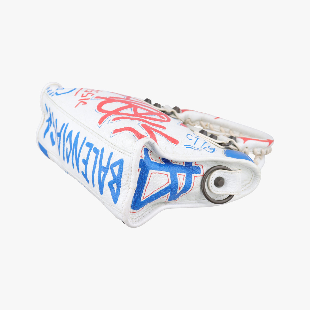 Classic Mini City Graffiti White×Multicolor Arena Lambskin 300295 300295.9060.Y.528147クラシック ミニ シティ グラフィティ ホワイト×マルチカラー アリーナ ラムスキン 300295 300295.9060.Y.528147