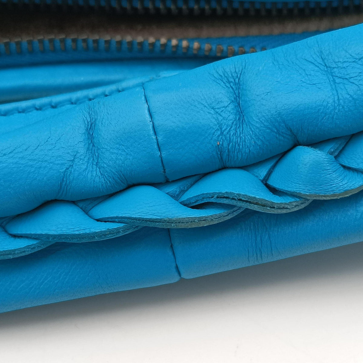 Intrecciato Blue lambskin B00143849Gイントレチャート ブルー ラムスキン B00143849G