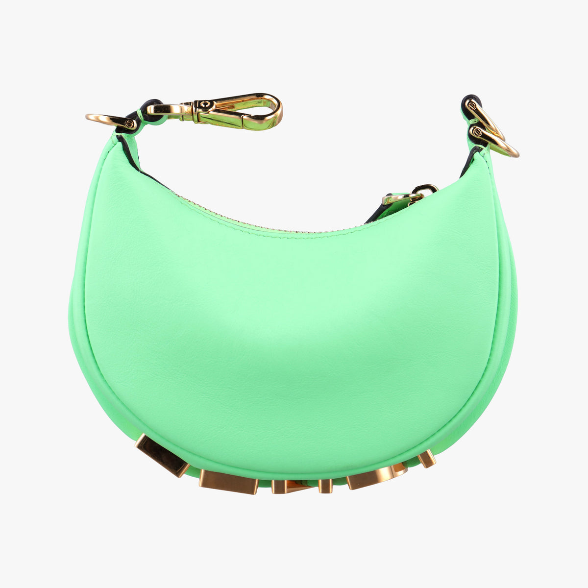 Nano Fendigraphy Green Leather 7AS089 7AS089 AKKT 238.0189ナノ フェンディグラフィー グリーン レザー 7AS089 7AS089 AKKT 238.0189