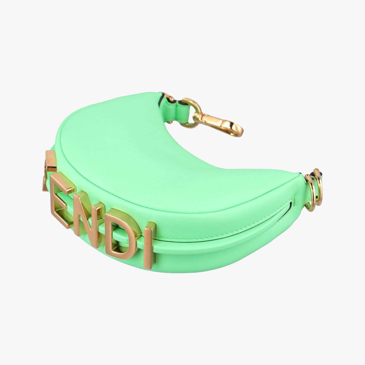 Nano Fendigraphy Green Leather 7AS089 7AS089 AKKT 238.0189ナノ フェンディグラフィー グリーン レザー 7AS089 7AS089 AKKT 238.0189