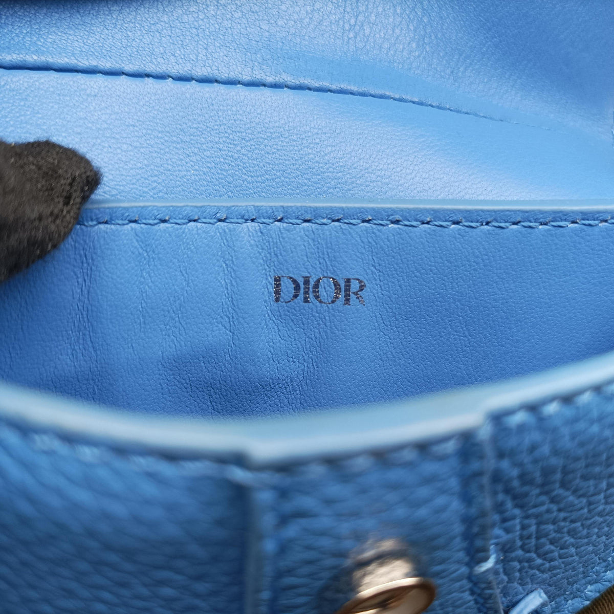 Saddle pouch Blue Leather 19-BO-1109 Xサドルポーチ ブルー レザー 19-BO-1109 X