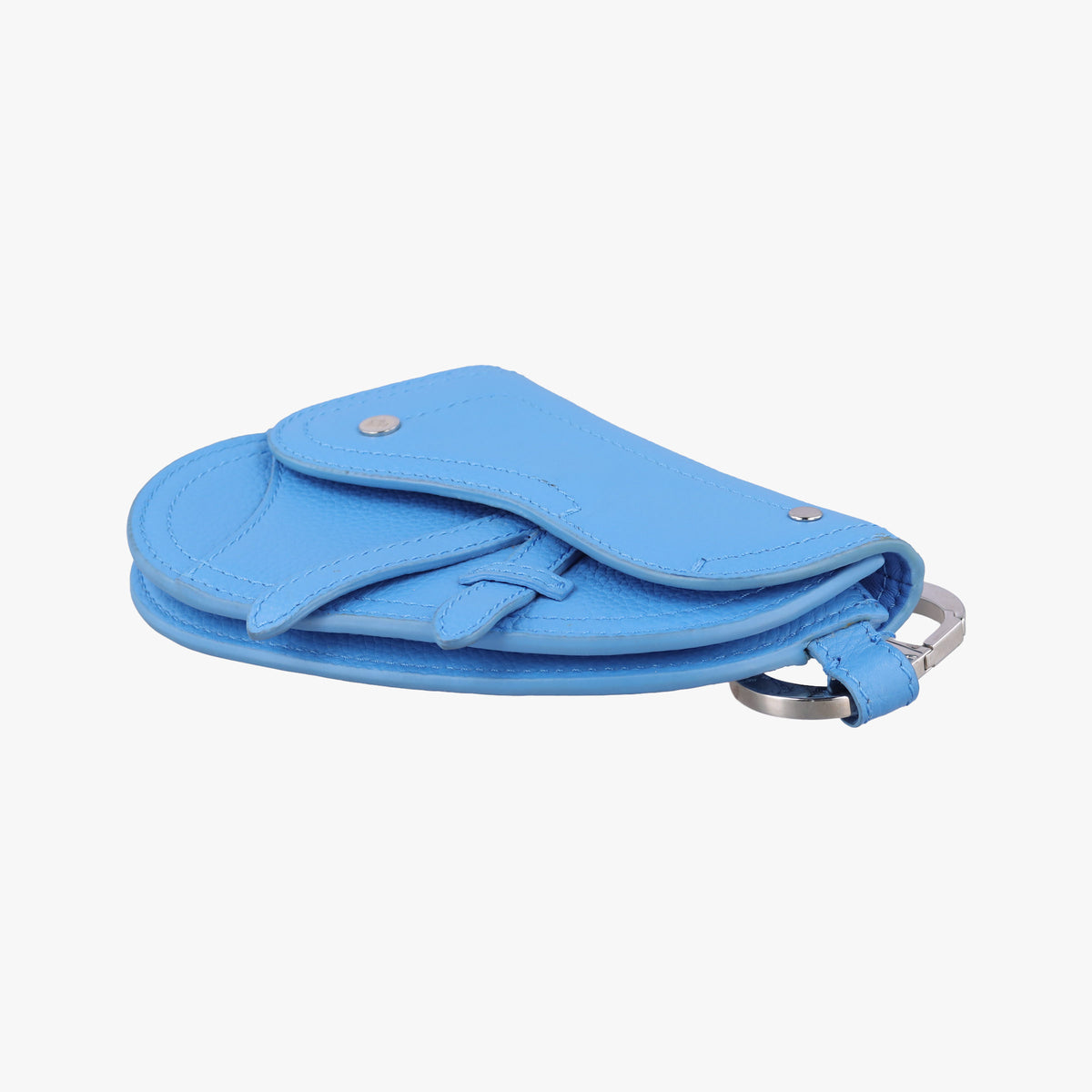 Saddle pouch Blue Leather 19-BO-1109 Xサドルポーチ ブルー レザー 19-BO-1109 X
