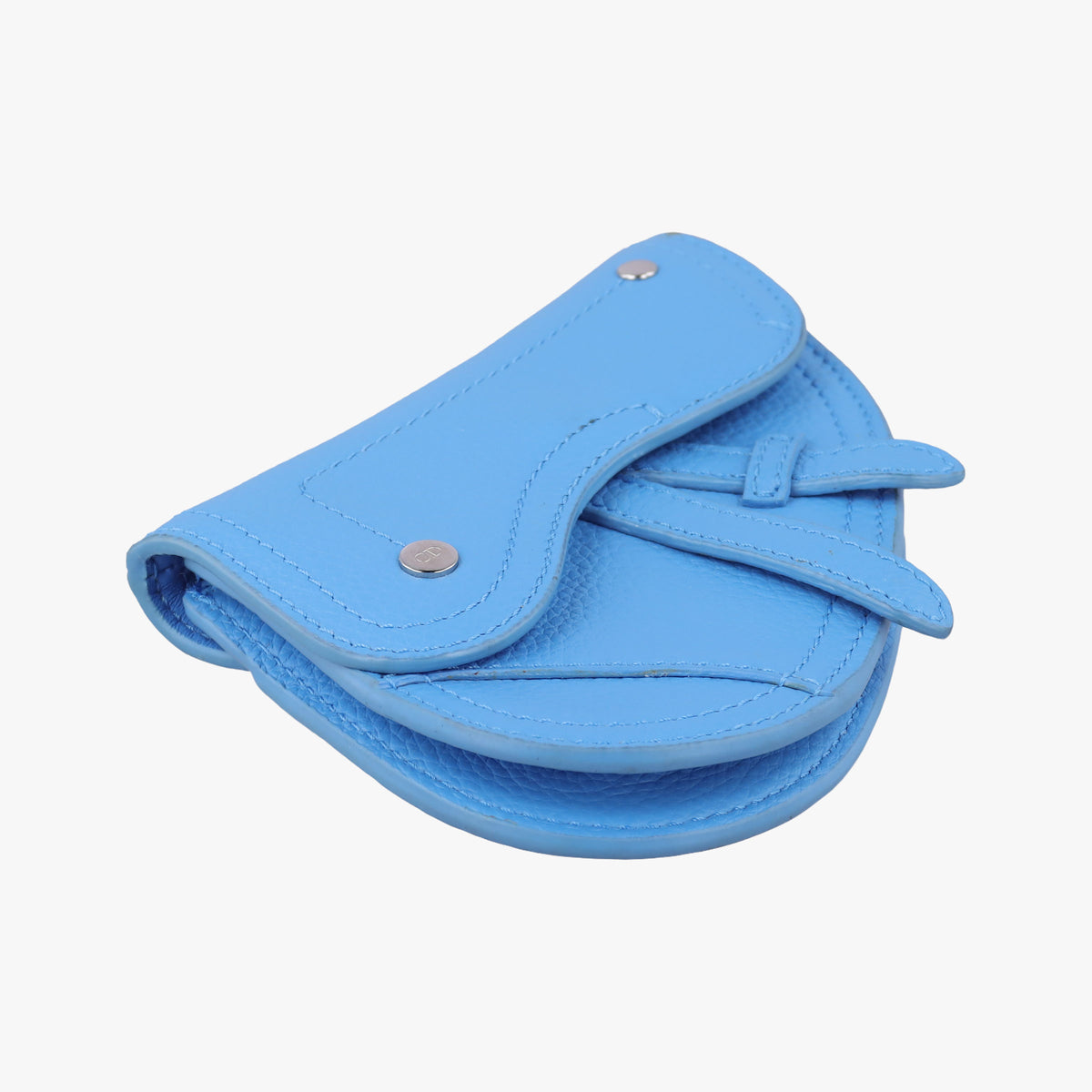 Saddle pouch Blue Leather 19-BO-1109 Xサドルポーチ ブルー レザー 19-BO-1109 X