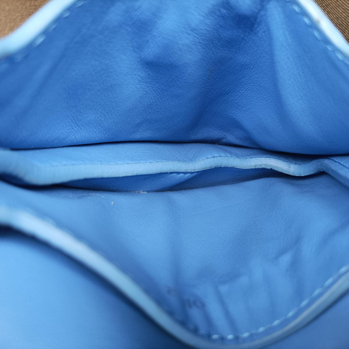 Saddle pouch Blue Leather 19-BO-1109 Xサドルポーチ ブルー レザー 19-BO-1109 X