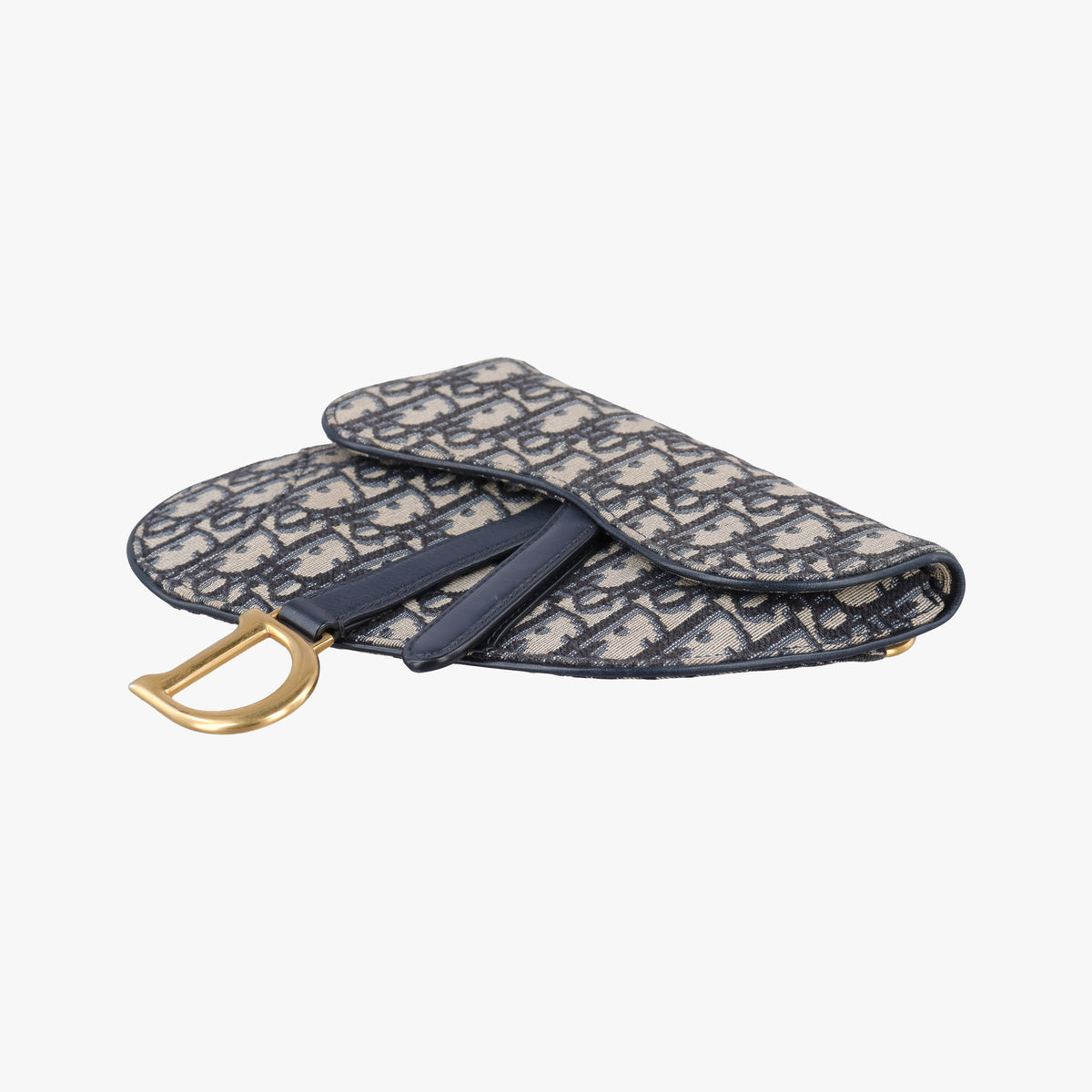 Saddle Navy Jacquard×Leather 50-MA-1109サドル ネイビー ジャガード×レザー 50-MA-1109