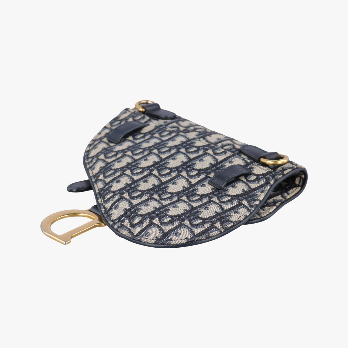 Saddle Navy Jacquard×Leather 50-MA-1109サドル ネイビー ジャガード×レザー 50-MA-1109