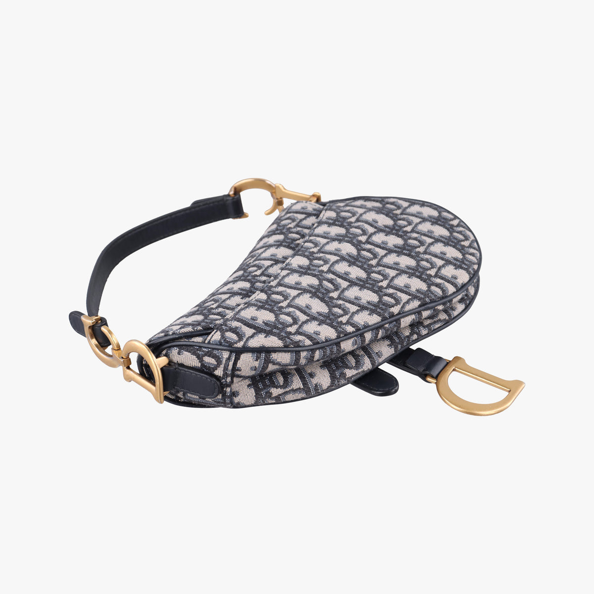 Saddle Navy Jacquard × Leather 28-MA-0210 IC Chipサドル ネイビー ジャガード×レザー 28-MA-0210 ICチップ