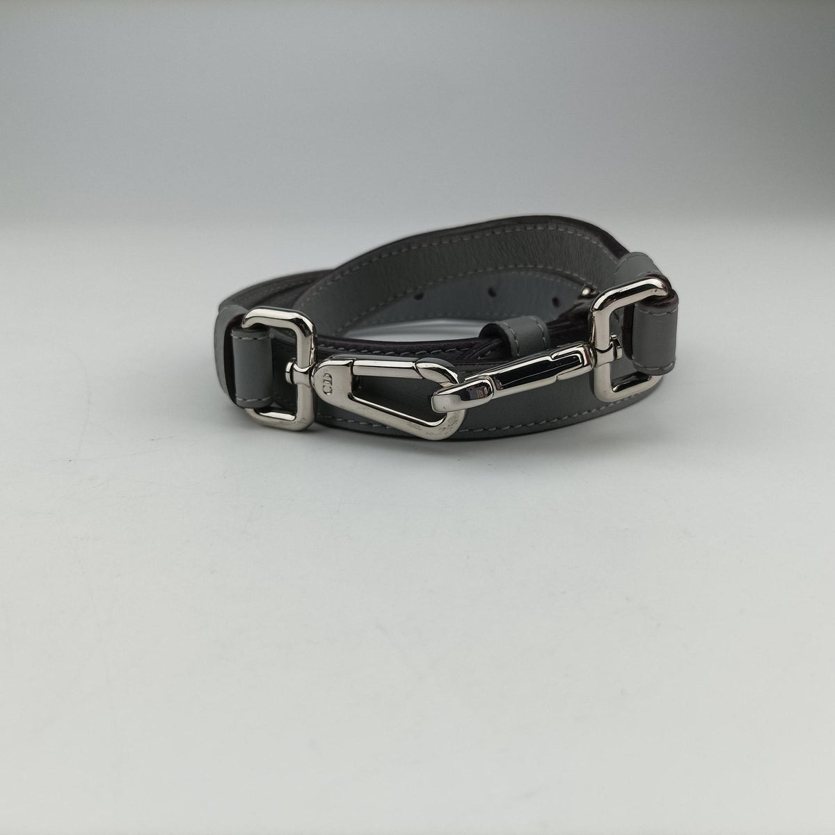 Diorissimo Pink×gray Leather 09-MA-0144ディオリッシモ ピンク×グレー レザー 09-MA-0144
