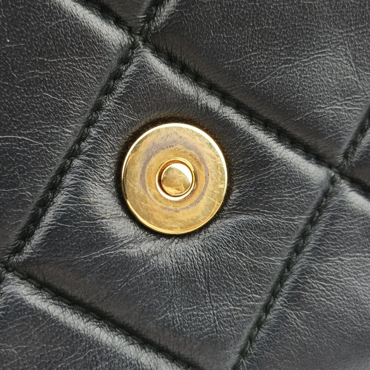 Vara Quilted Black Leather KM-22 C150ヴァラ キルテッド ブラック レザー KM-22 C150