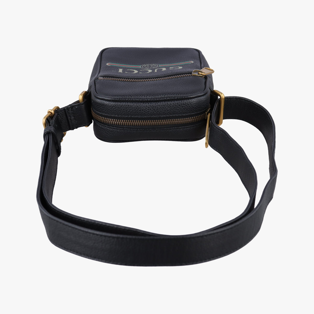 Print Messenger Black Leather 574803 G028991955プリントメッセンジャー ブラック レザー 574803 G028991955