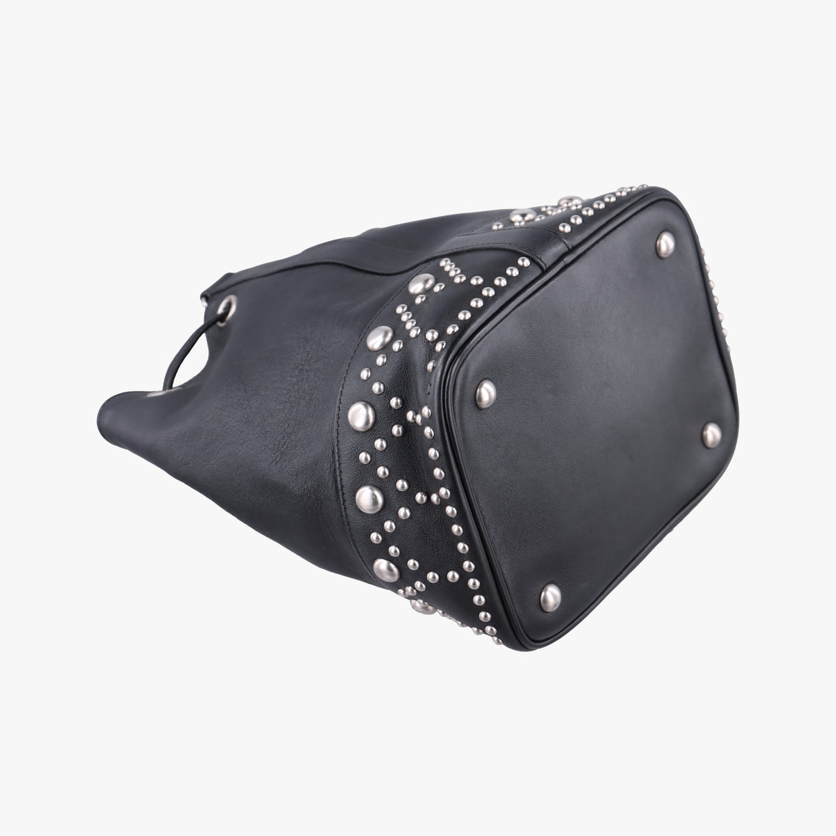 Y Studded Bucket Black Leather 454072 VLR454072.1116Y スタッズバケツ ブラック レザー 454072 VLR454072.1116