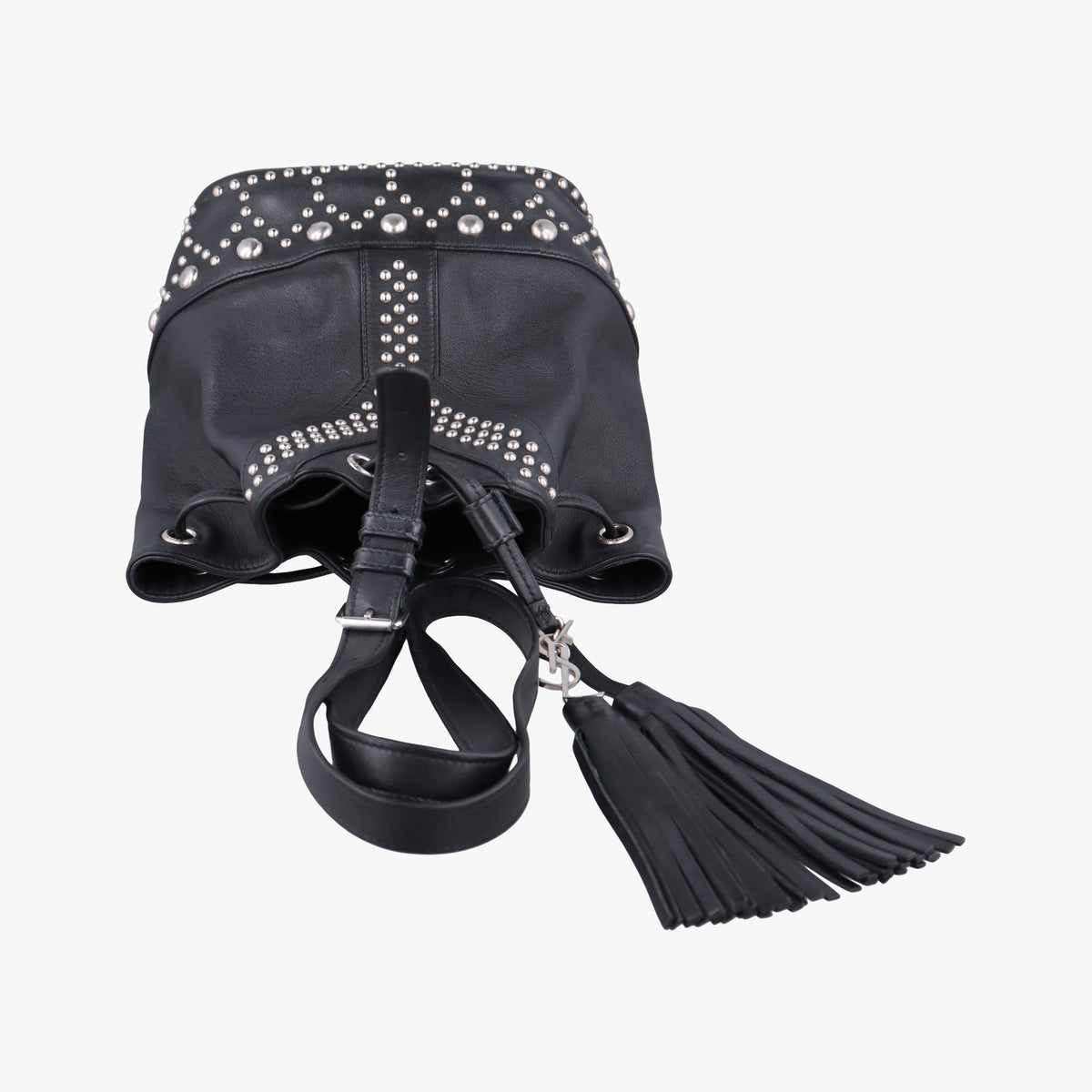 Y Studded Bucket Black Leather 454072 VLR454072.1116Y スタッズバケツ ブラック レザー 454072 VLR454072.1116