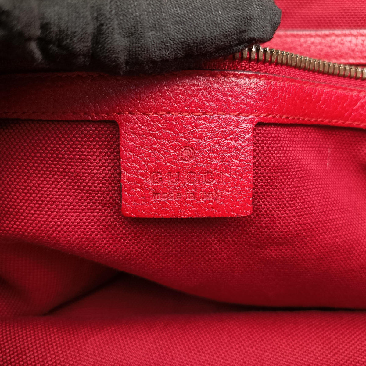 Print Blue×Red×Ivory canvas×leather 523781 F025232802プリント ブルー×レッド×アイボリー キャンバス×レザー 523781 F025232802