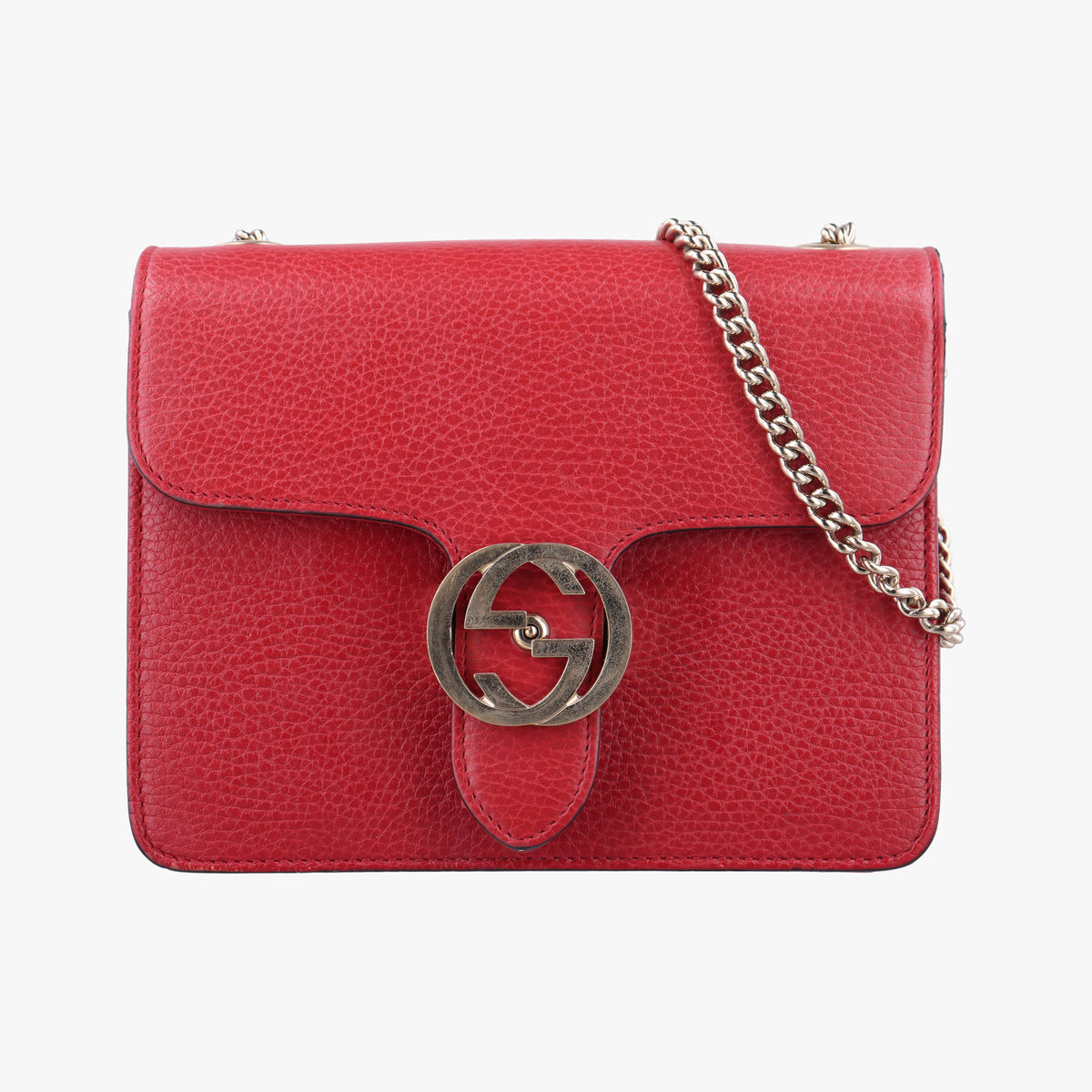 Interlocking G Red Leather 510304 C028867732インターロッキングG レッド レザー 510304 C028867732
