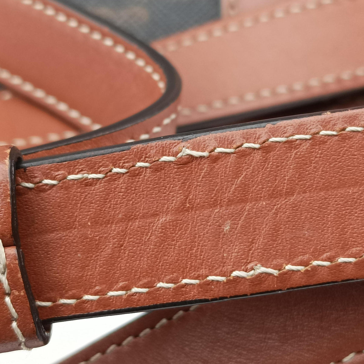 Medium Bucket Brown PVC coated canvas×Leather U-CU-0270ミディアム バケット ブラウン PVCコーティングキャンバス×レザー U-CU-0270