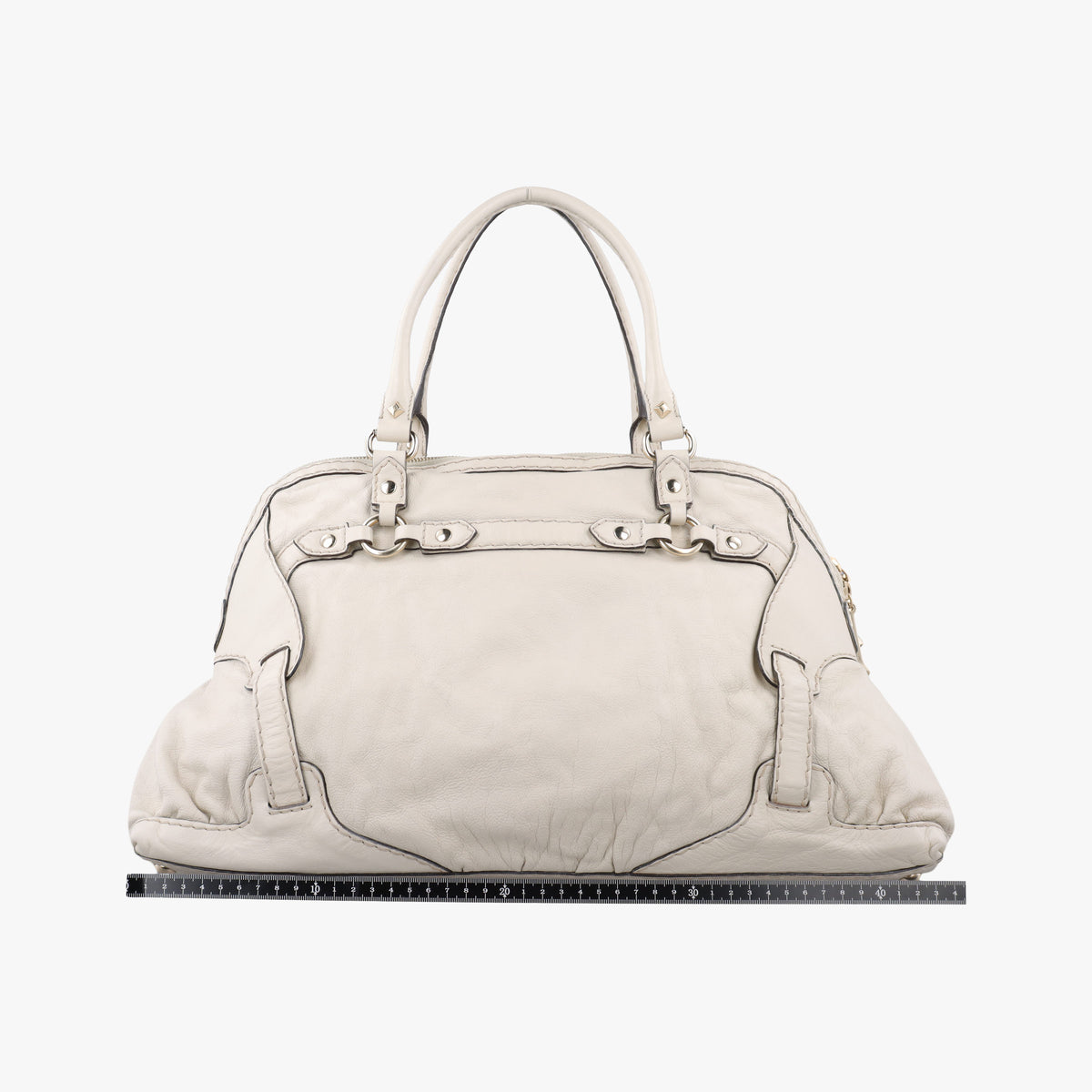 Horsebit Nail White Leather 189890 A2081946ホースビット ホワイト レザー 189890 A2081946