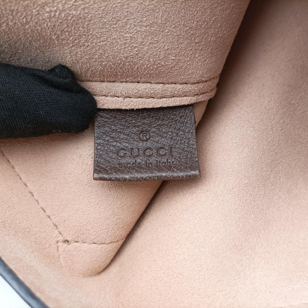Ophidia Brown PVC coated canvas×Leather 519335 D024910797オフィディア ブラウン PVCコーティングキャンバス×レザー 519335 D024910797