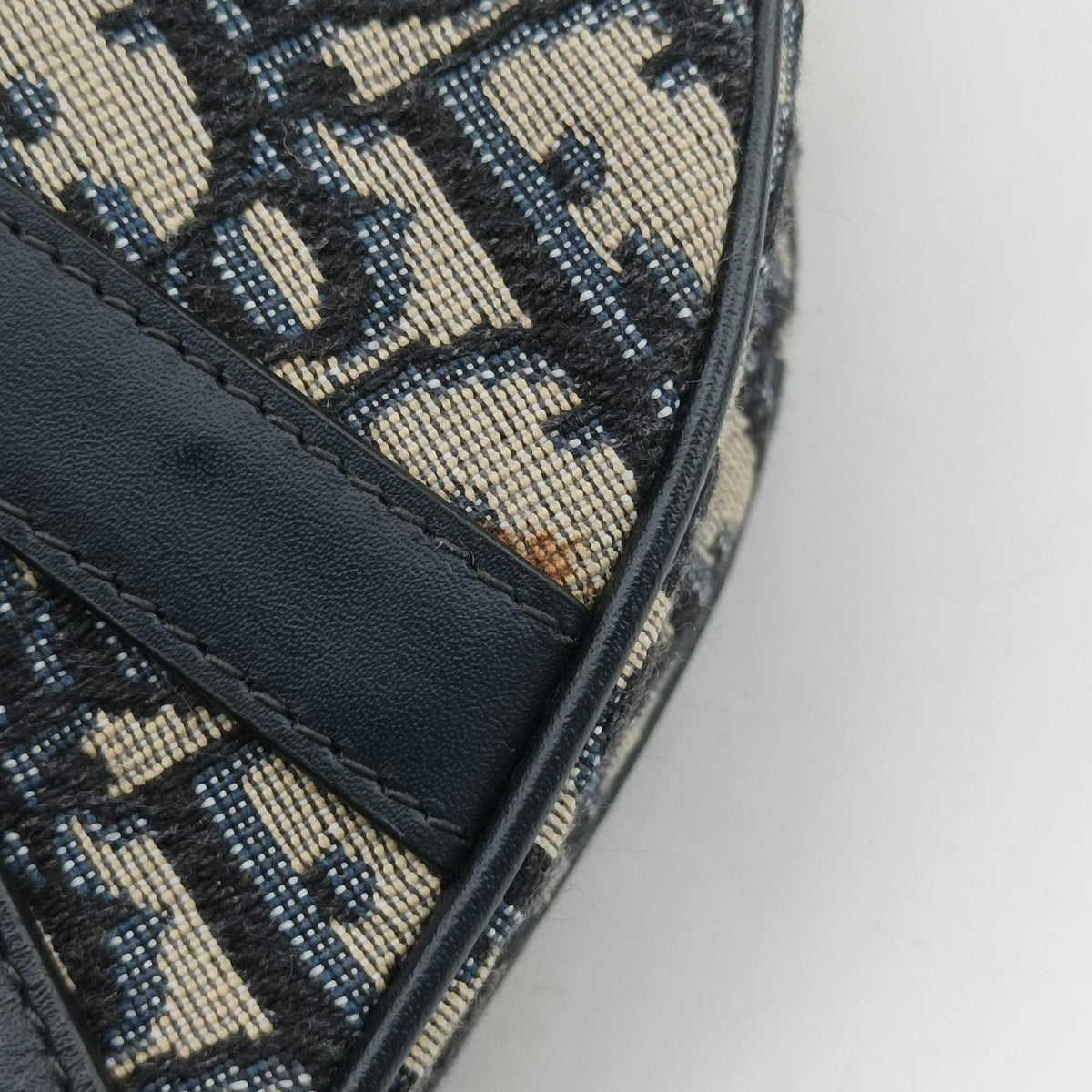 Saddle Navy Jacquard × Leather 01-BO-0210 IC Chipサドル ネイビー ジャガード×レザー 01-BO-0210 ICチップ