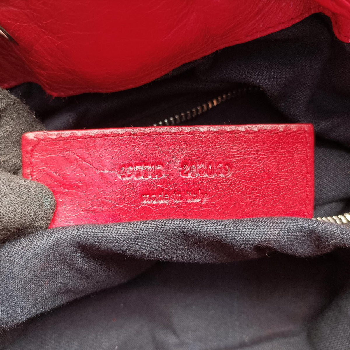Pompon Red Leather 497717 203069ポンポン レッド レザー 497717 203069
